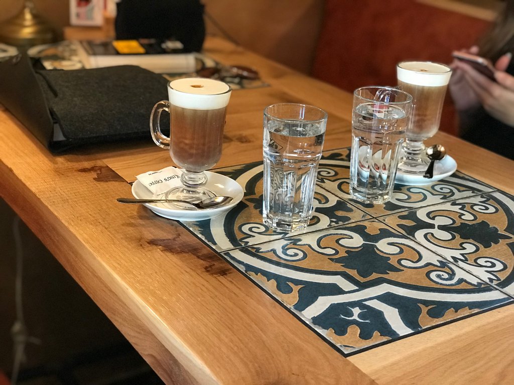 Coffee with soy in Malinska, Krk