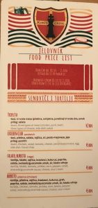 King's Caffe Malinska Krk pricelist